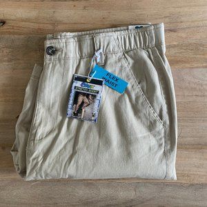 NWT - Plug Flex Waist Stretch Short - Stone - 36